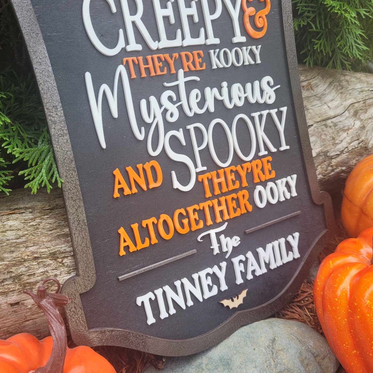 Addams Family Name Sign