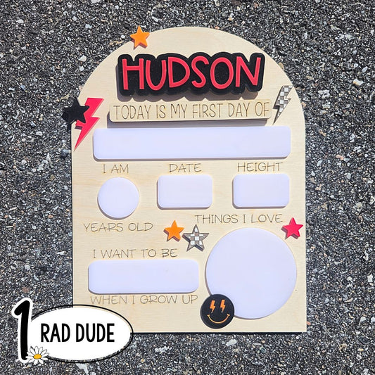 First / Last Day of School Whiteboards