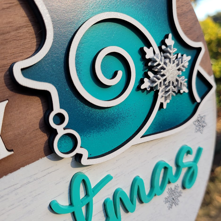 Coastal Christmas Sign