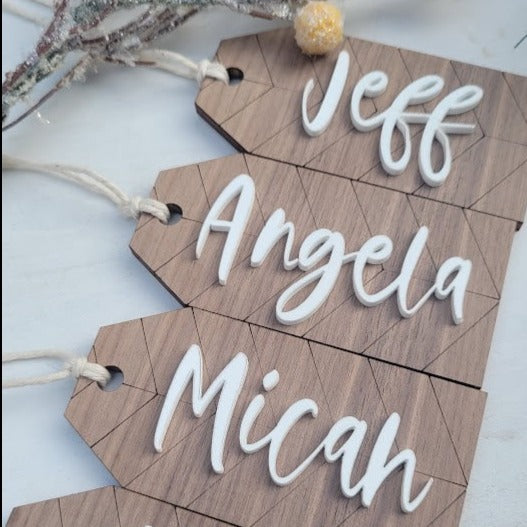 Chevron Stocking Tags