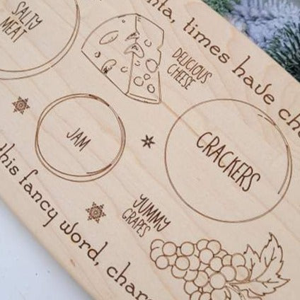 Santa Charcuterie Board