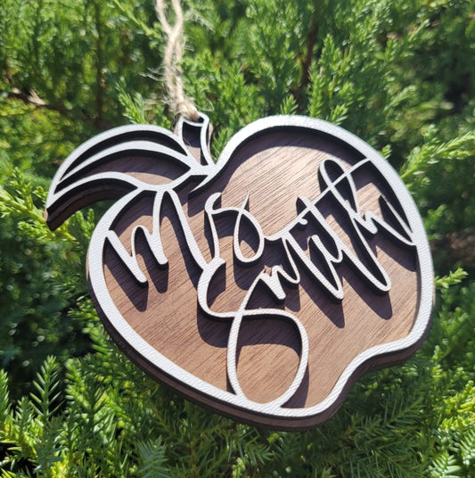 Teacher Apple Ornament
