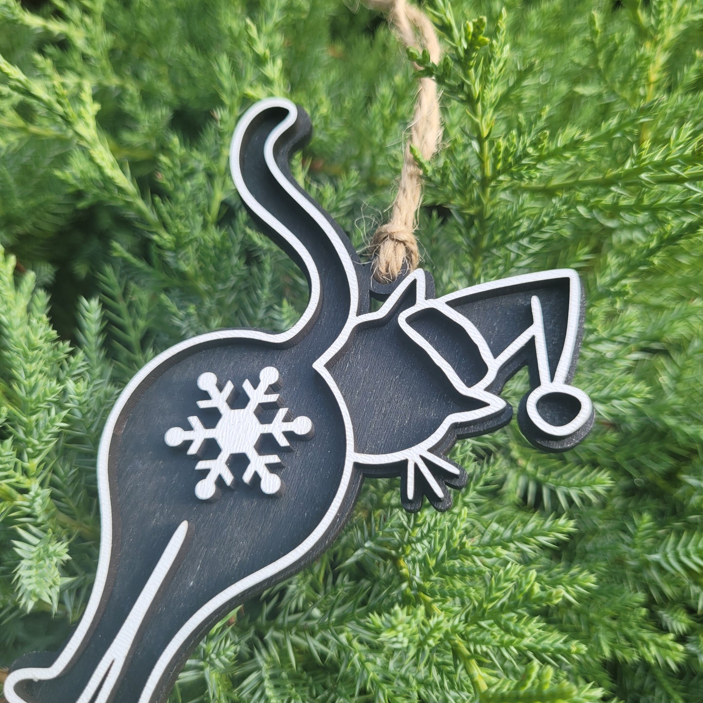 Cat Snowflake Butt