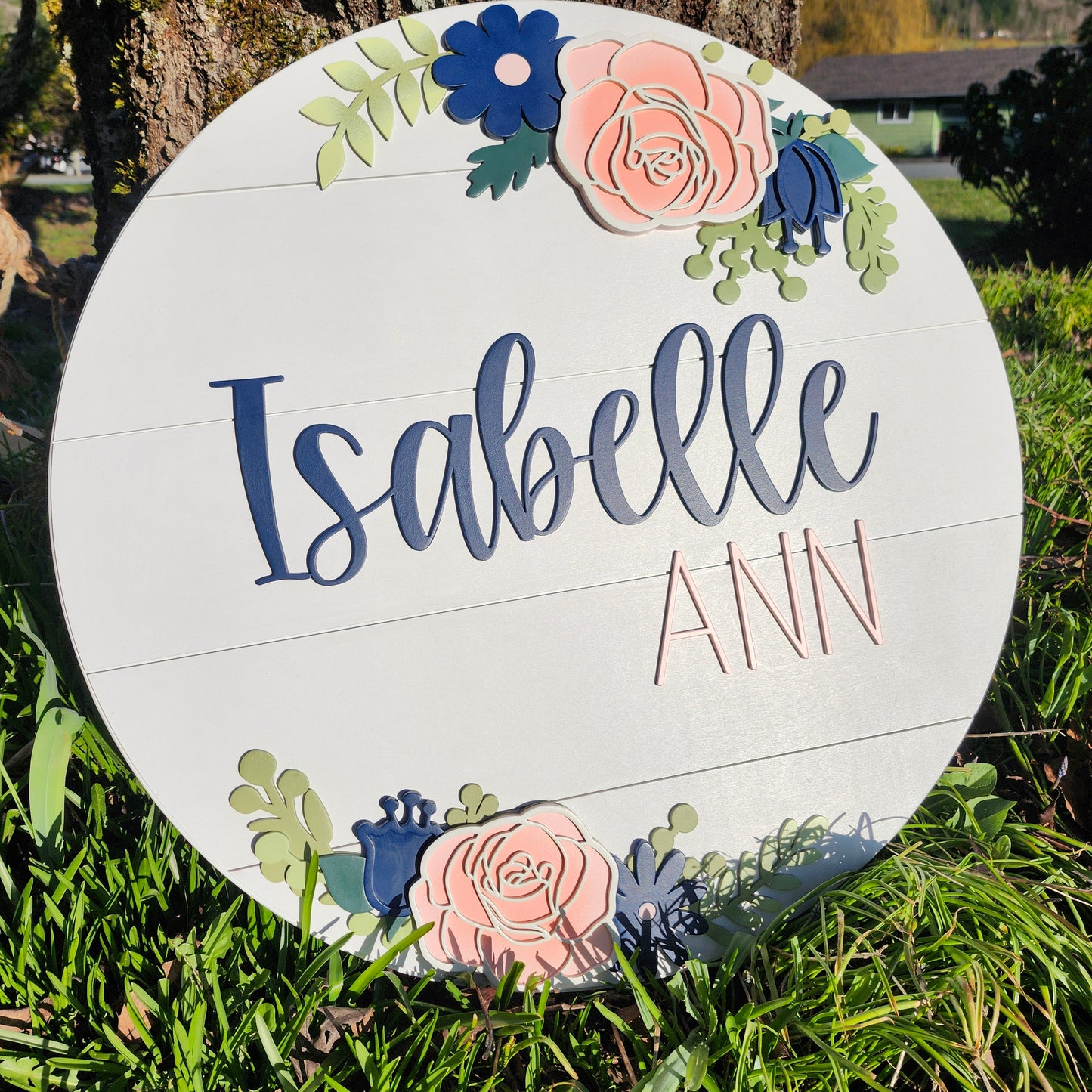 Mixed Florals Nursery Sign