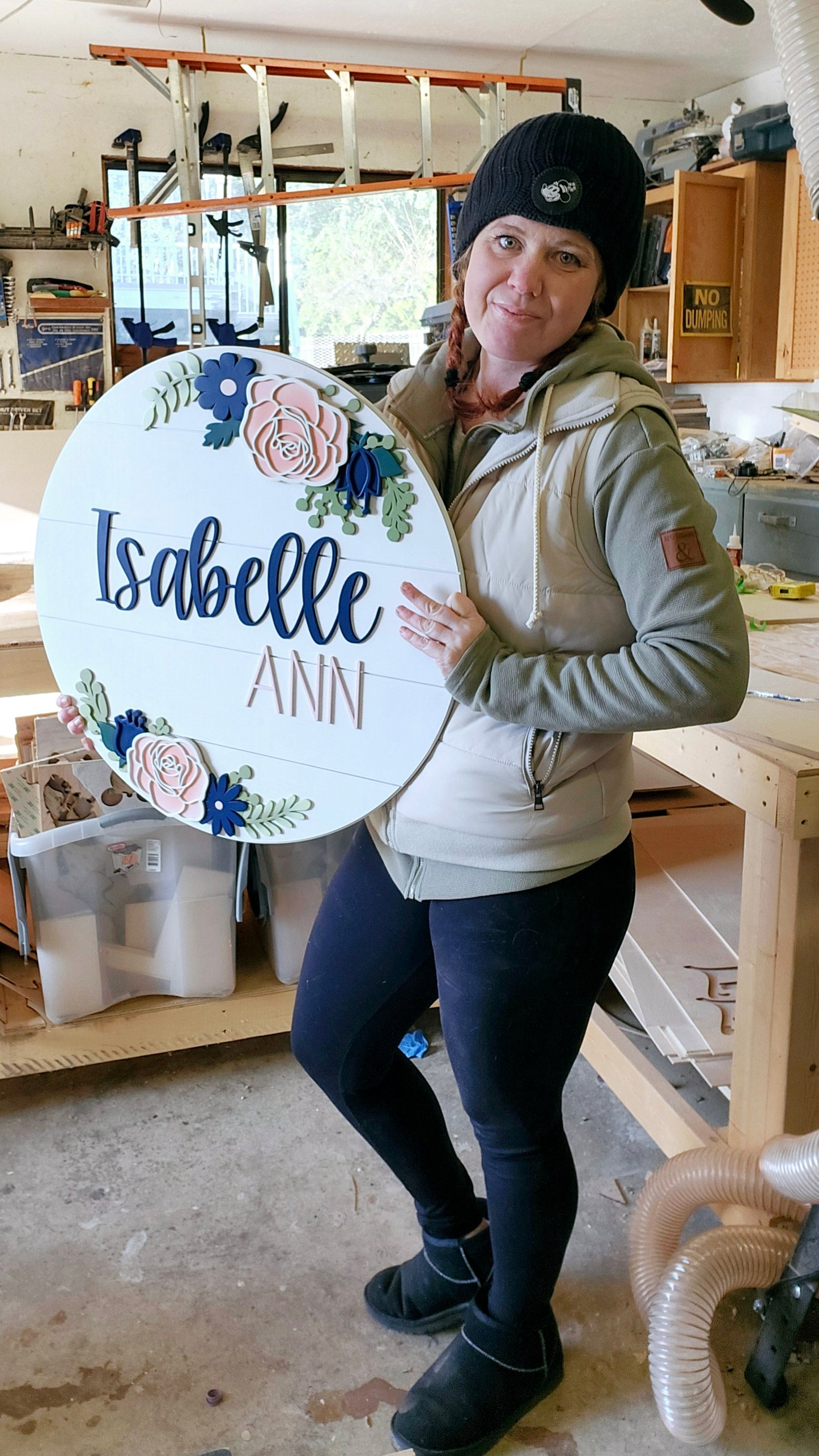 Mixed Florals Nursery Sign