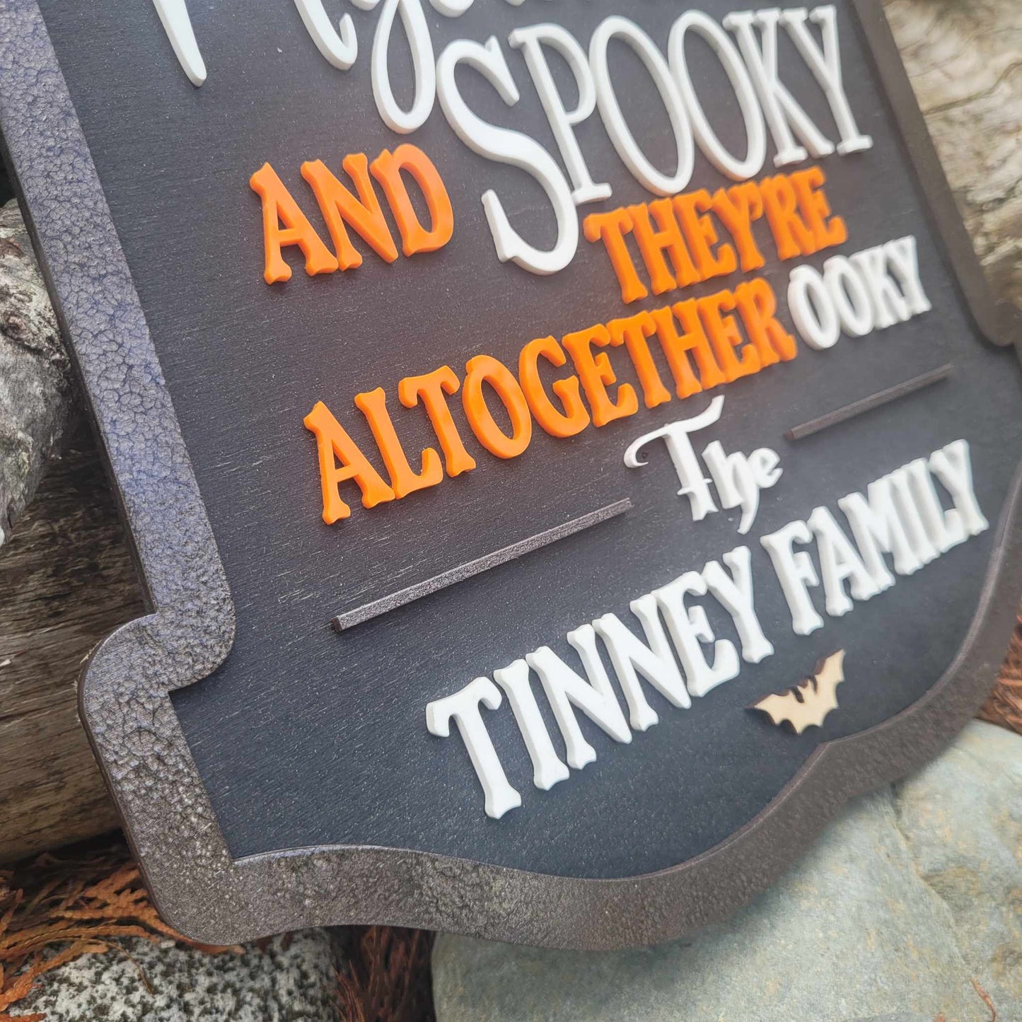 Addams Family Name Sign