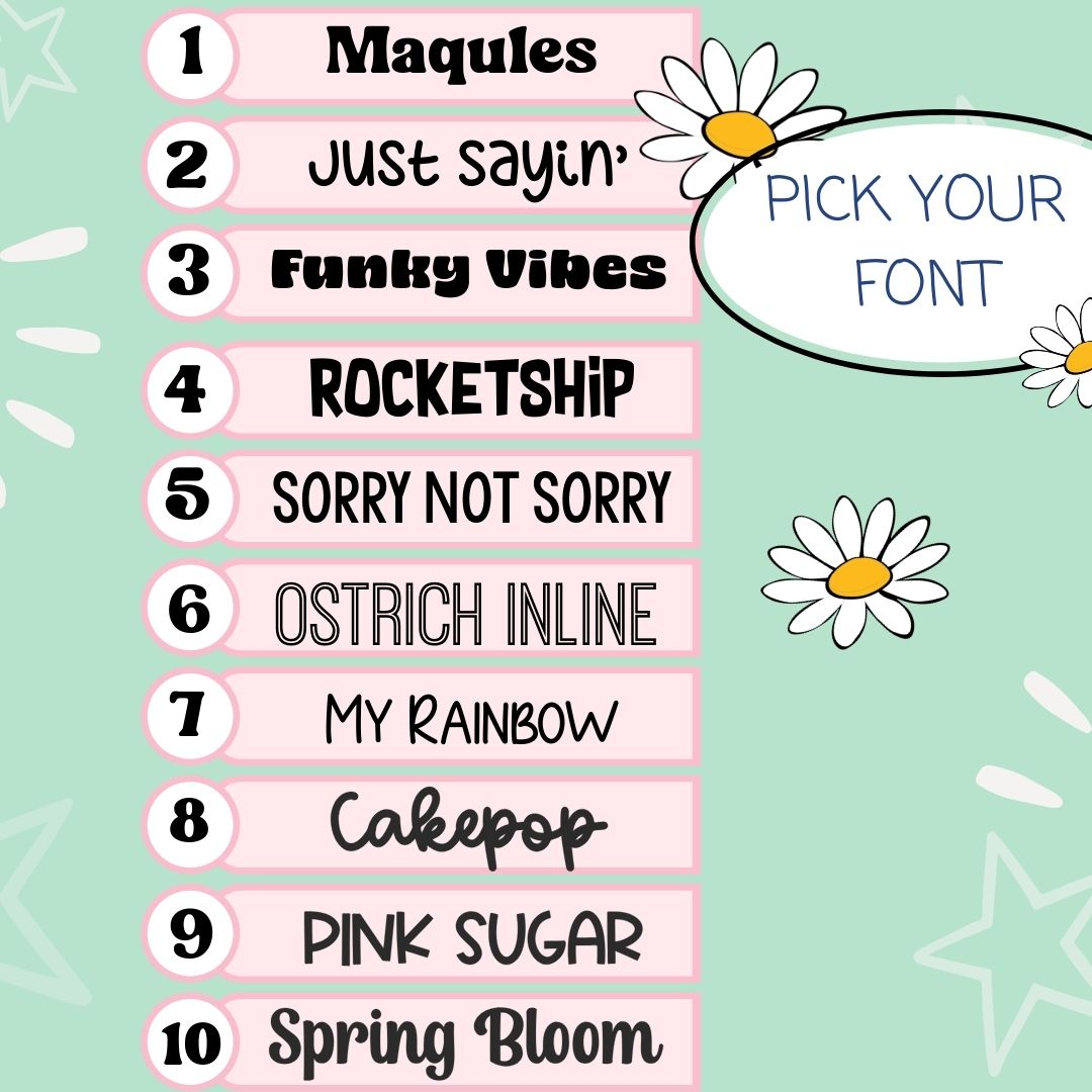 First / Last Day of School Whiteboards