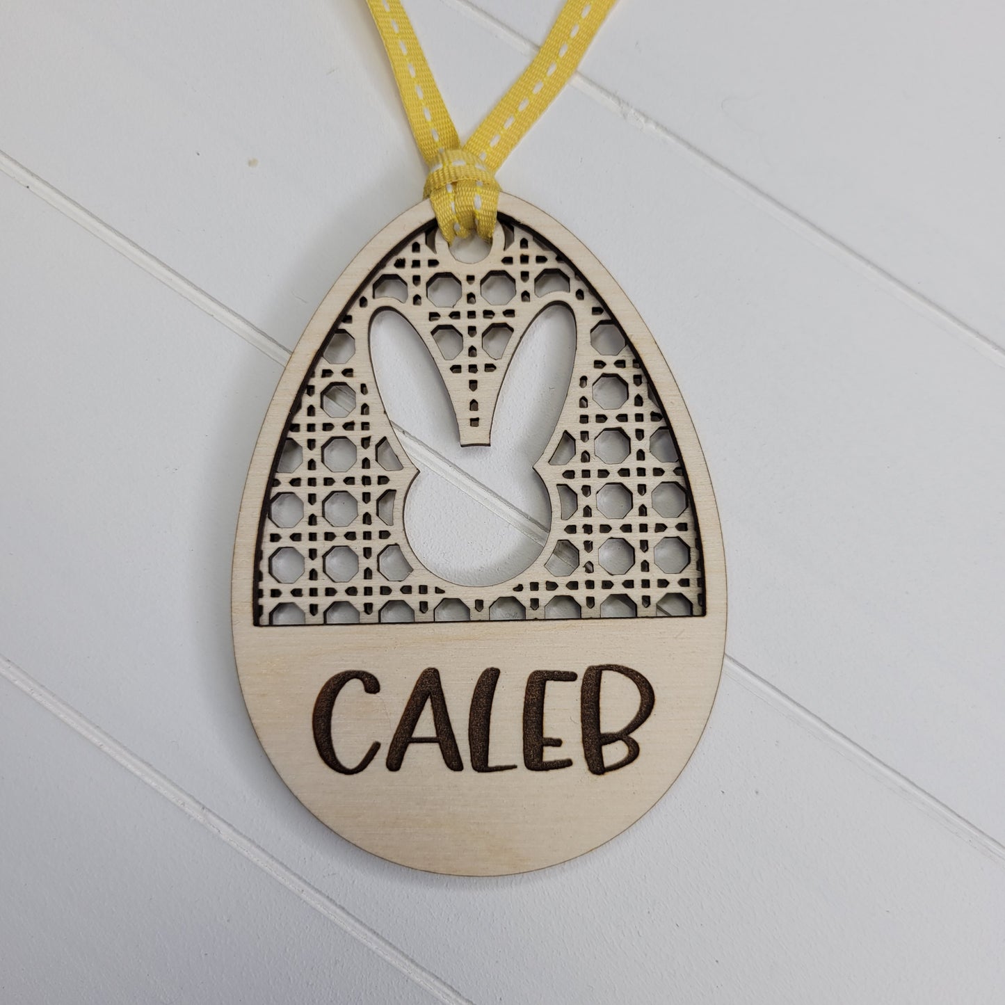 Easter Rattan Tag
