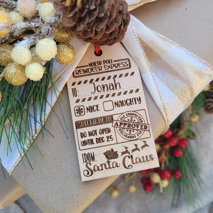 Santa Tag Personalized