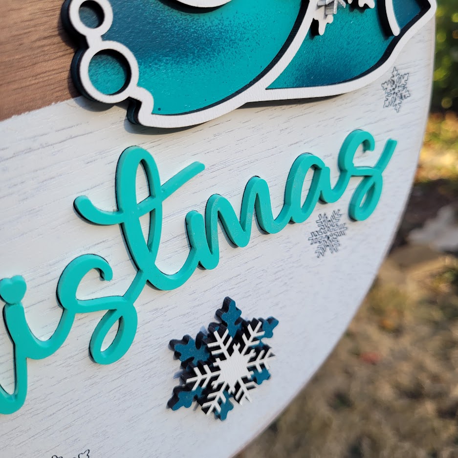 Coastal Christmas Sign