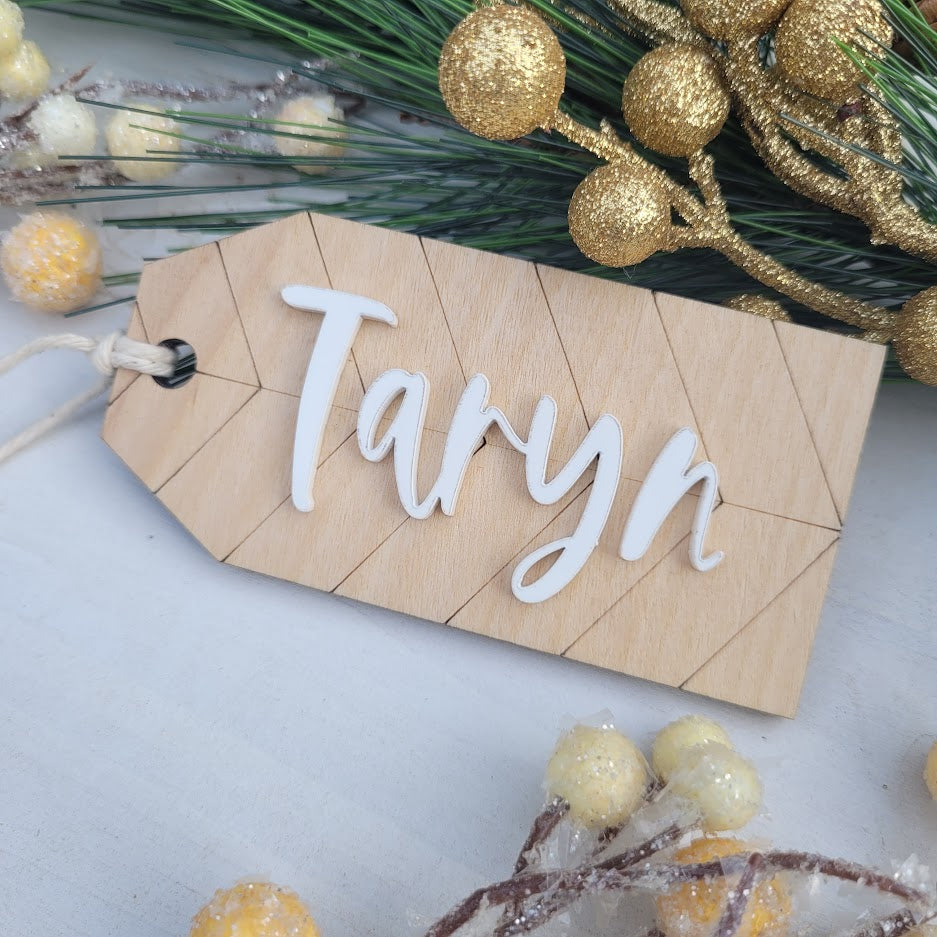 Chevron Stocking Tags