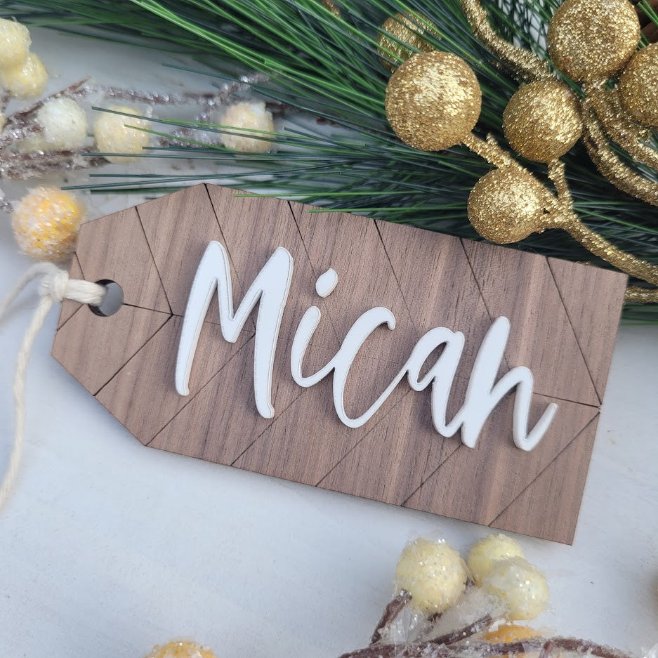 Chevron Stocking Tags