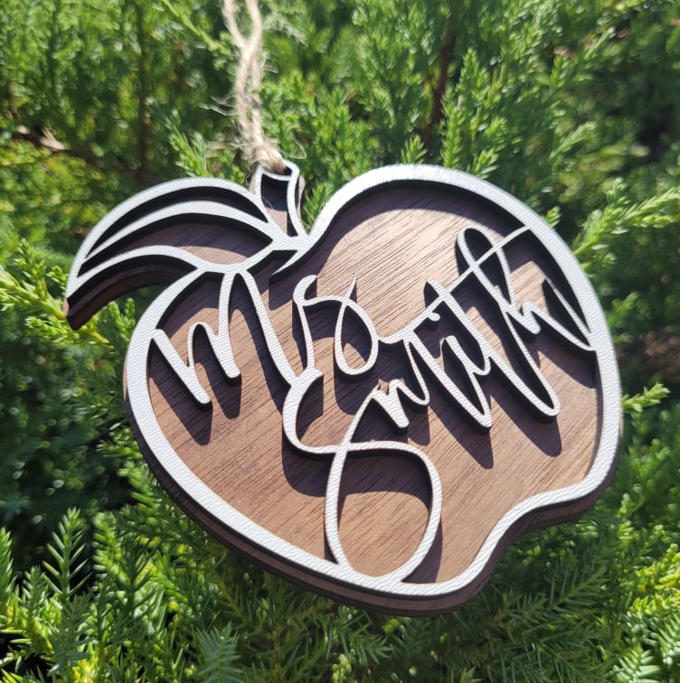 Teacher Apple Ornament